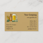 Carte de visite Icônes de bière (Devant)