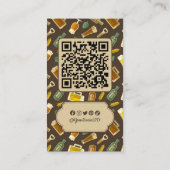 Carte de visite Icônes de bière (Dos)