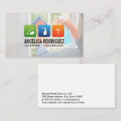 Carte De Visite Icônes de conservation de la maison | Fenêtre de n (Devant / Derrière)