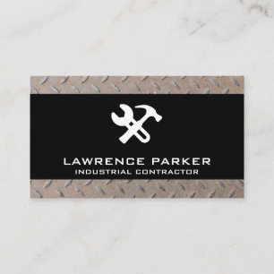 Carte De Visite Icônes de construction   Acier