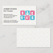 Carte De Visite Icônes de culture de chien | Motif d'os de chien (Devant / Derrière)