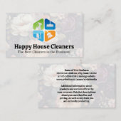 Carte De Visite Icônes de l'équipement de nettoyage (Devant / Derrière)