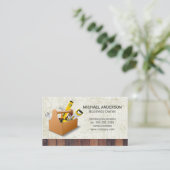 Carte De Visite Icônes de l'outil de construction | Grunge Arrière (Debout devant)