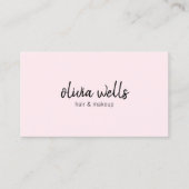 Carte De Visite Icônes de médias sociaux manuscrites de rose simpl (Devant)