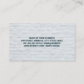 Carte De Visite Icônes de mobilier | Mur de brique (Dos)