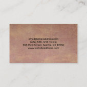 Carte De Visite Icônes de modèle métal or (Dos)