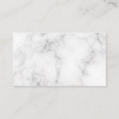 Carte De Visite Icônes de nettoyage | Arrière - plan en marbre (Dos)