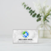 Carte De Visite Icônes de nettoyage de la maison | Arrière - plan  (Debout devant)