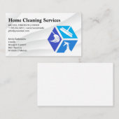 Carte De Visite Icônes de nettoyage de la maison | Maid (Devant / Derrière)