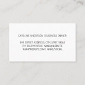 Carte De Visite Icônes de nettoyage des Parties scintillant d'or | (Dos)