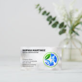 Carte De Visite Icônes de nettoyage des tâches domestiques | Bulle (Debout devant)