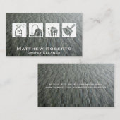 Carte De Visite Icônes de nettoyage | Tapis (Devant / Derrière)