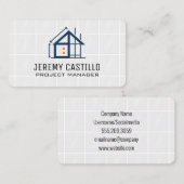 Carte De Visite Icônes de rénovation de construction | Architecte (Devant / Derrière)