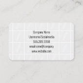 Carte De Visite Icônes de rénovation de construction | Architecte (Dos)