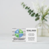 Carte De Visite Icônes de réparation à domicile | Bois (Debout devant)