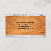 Carte De Visite Icônes de réparation à domicile | Marbre en bois (Dos)