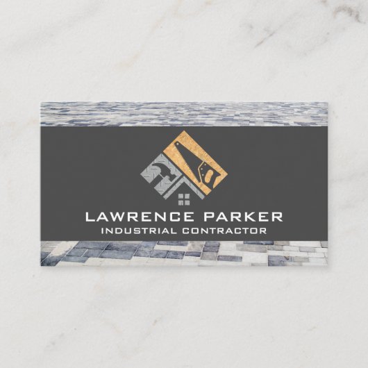 Carte De Visite Icônes de réparation de constructeur | Logo de tra (Devant)