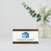 Carte De Visite Icônes de réparation de construction | Rénovations (Debout devant)