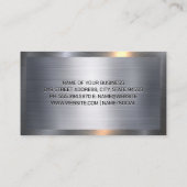 Carte De Visite Icônes de service automatique | Arrière - plan mét (Dos)