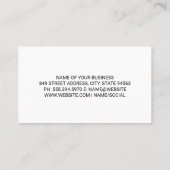 Carte De Visite Icônes de service automatique | Technicien mécanic (Dos)