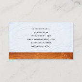 Carte De Visite Icônes de service | Menuiserie | Constructeurs (Dos)