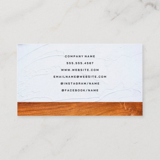 Carte De Visite Icônes de service | Menuiserie | Constructeurs (Dos)