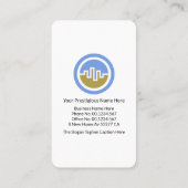 Carte De Visite Icônes d'emplacement créatif Office Moving (Dos)