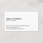 Carte De Visite Icônes d'équipement sportif assisté (Dos)