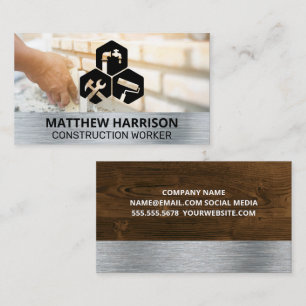 Carte De Visite Icônes des services de menuiserie