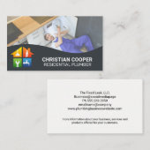 Carte De Visite Icônes des services de plomberie | Travail du plom (Devant / Derrière)