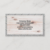 Carte De Visite Icônes des services de réparation | Acier | Bois (Dos)