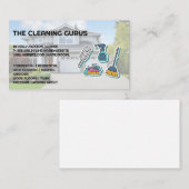 Carte De Visite Icônes d'outils de nettoyage (Devant / Derrière)