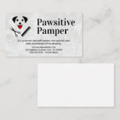 Carte De Visite Icônes du chien et du Gros (Devant / Derrière)