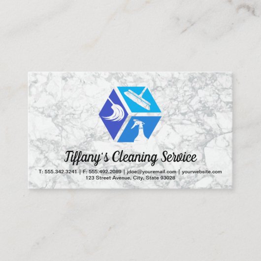 Carte De Visite Icônes du service de nettoyage | Maid | Lady Clean (Devant)