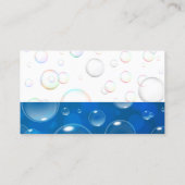 Carte De Visite Icônes Fournitures de nettoyage | Bulles (Dos)