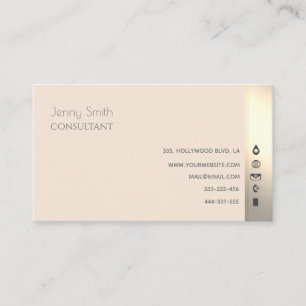 Carte De Visite Icônes minimalistes de communication professionnel