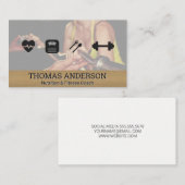 Carte De Visite Icônes santé et forme physique | Session de format (Devant / Derrière)