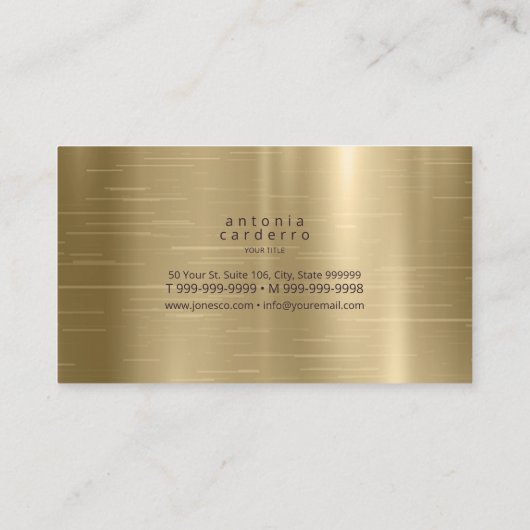 Carte De Visite ID majuscule d'agent Abstrait Monogramme827 (Dos)