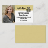 Carte De Visite ID photo employé personnalisé (Devant / Derrière)