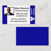 Carte De Visite ID photo employé personnalisé (Devant / Derrière)