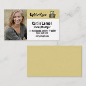 Carte De Visite ID photo employé personnalisé (Devant / Derrière)