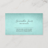 Carte De Visite ID Turquoise argenté Abstrait775 (Dos)
