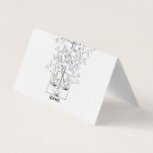 Carte De Visite Idaho State Map with Justice Scales and Peace Dove (Dos)