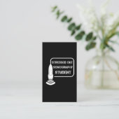 Carte De Visite Idée de cadeau de technicien d'ultrason de (Debout devant)