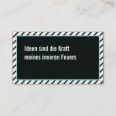 Carte De Visite Ideengeber Visitenkarte (Dos)