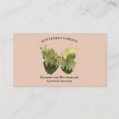 Carte De Visite Idées de jardin papillon Brown Forêt rustique camp (Devant)
