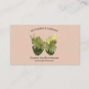 Carte De Visite idées de jardin papillon marron rustique camping e