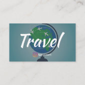 Carte De Visite Idées de l'agent de voyage (Dos)