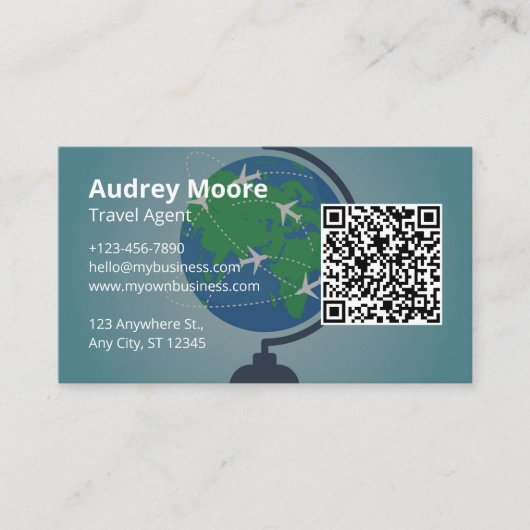 Carte De Visite Idées de l'agent de voyage (Devant)