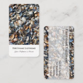 Carte De Visite Idyllic sable de plage coquillages de vie (Devant / Derrière)